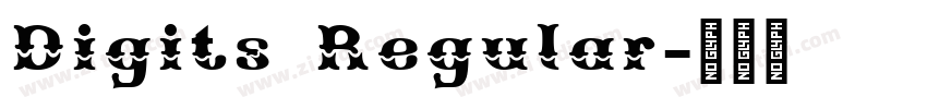 Digits Regular字体转换 Digits Regular字体转换